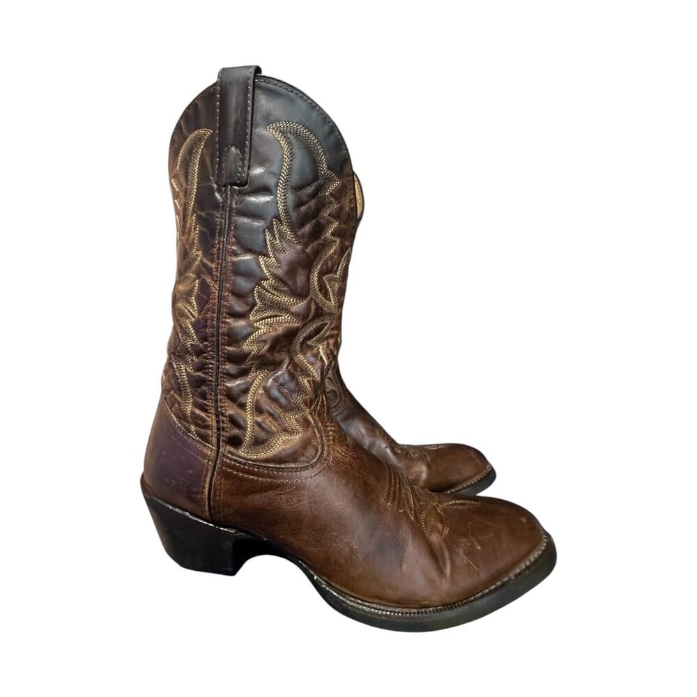Laredo Birchwood Western‎ Men's Cowboy Boots 68452 Sz 9.5 D Brown Leather Rugged